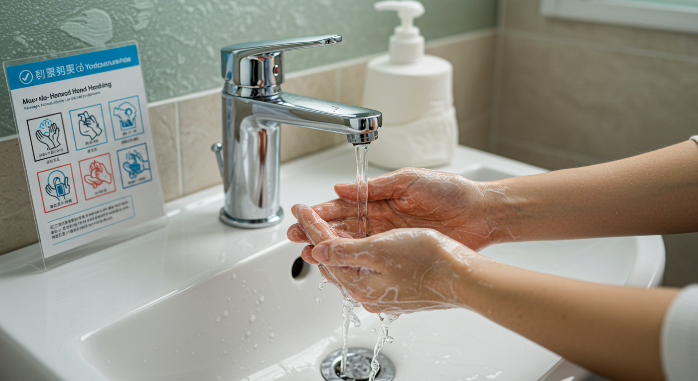 Instrukcja mycia rąk zgodna z wytycznymi Sanepidu